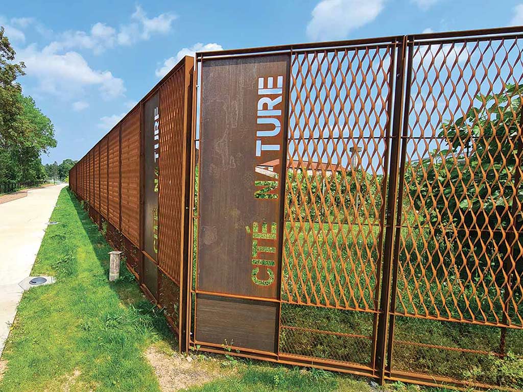 Clôtures en corten - Cité Nature - Arras