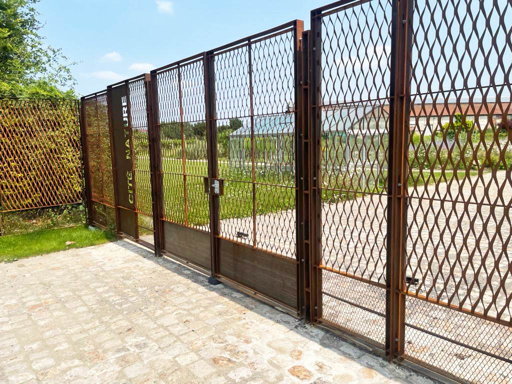 Portails en corten - Cité Nature - Arras